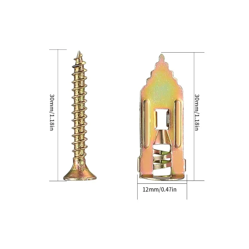 50/100/400 قطعة مسامير التنصت الذاتي الحفر المراسي مسامير دريوال المراسي سهلة التطبيق لتد الجبس الجصي