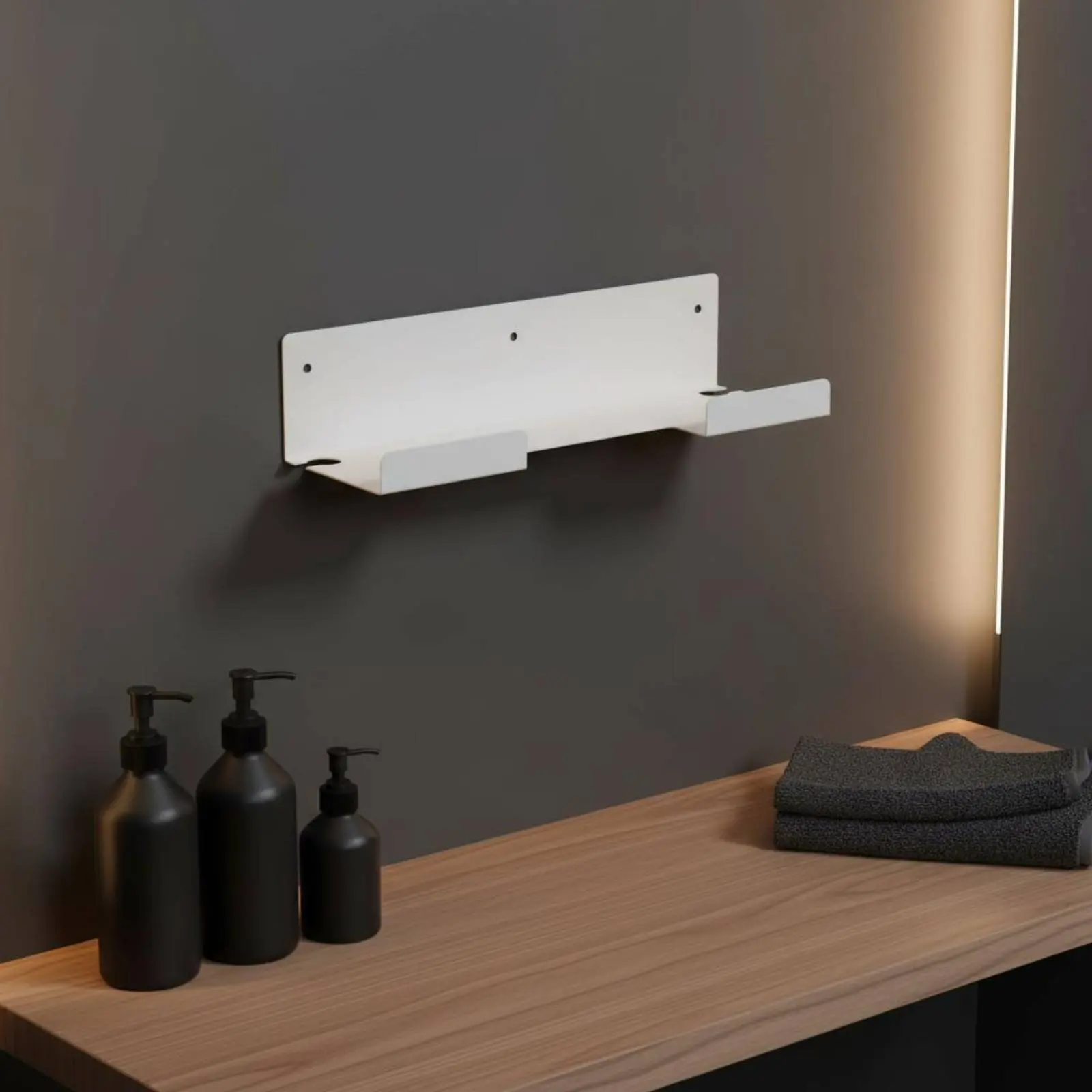 Hair Straightener Storage Rack Space-Saving Wall Hair Straightener Holder Curling Wall-Mounted Iron Mount Easy to Install