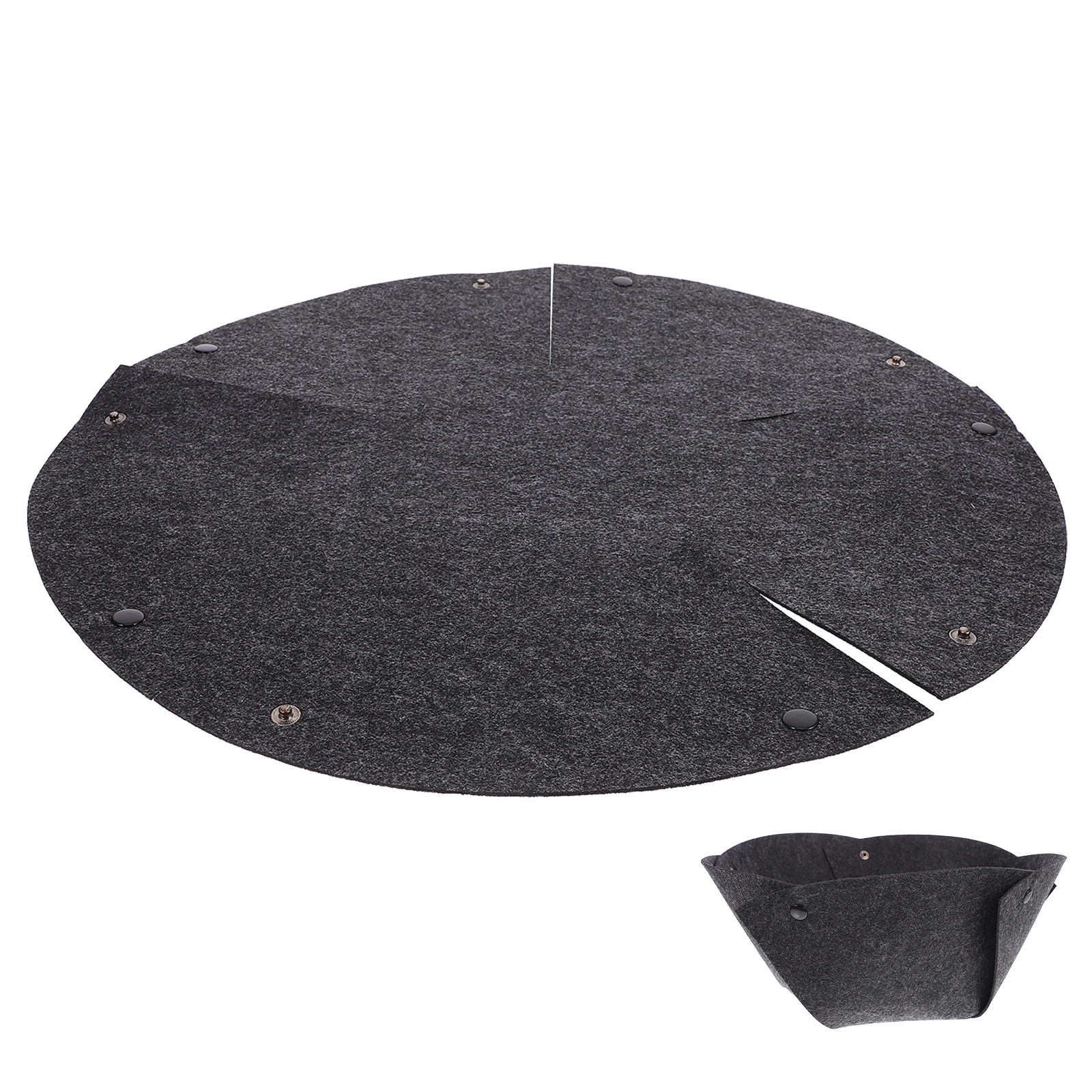 

4 Pcs Flower Pot Basket Lining Liner Outdoor Felt Planter Liners Fabric Circle Kitchen