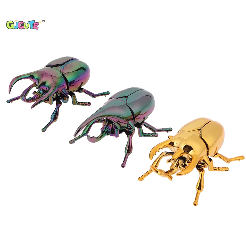

Заводный жук, бионическая игрушка, креативный розыгстер, анимированные игрушки с насекомыми, модель скарабей, детская битва, пластиковые животные, заводная игрушка