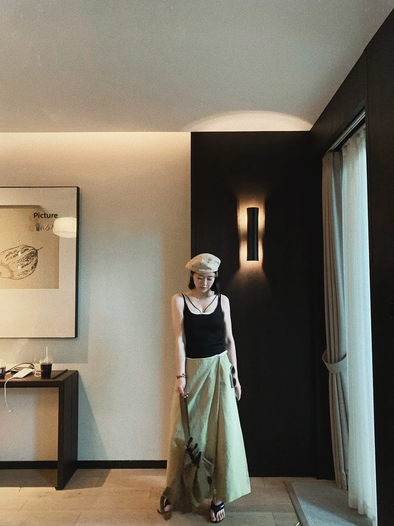 

Faionable Loose Cotton Linen Long Skirt Pants HANSCO Pure Cotton Unique Design Summer Commute Sle Women's T-irt