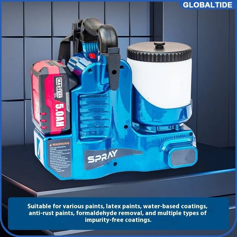 

High Voltage Airless Spray Machine Electric Paint Sprayer Lithium Battery Charging Small Backpack Spray Machine