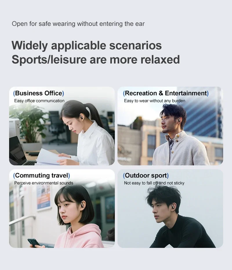 Xiaomi-auriculares inteligentes con traducción AI, sonido estéreo, conducción de aire semi-in-ear, inalámbricos verdaderos, deportivos, Bluetooth de larga duración