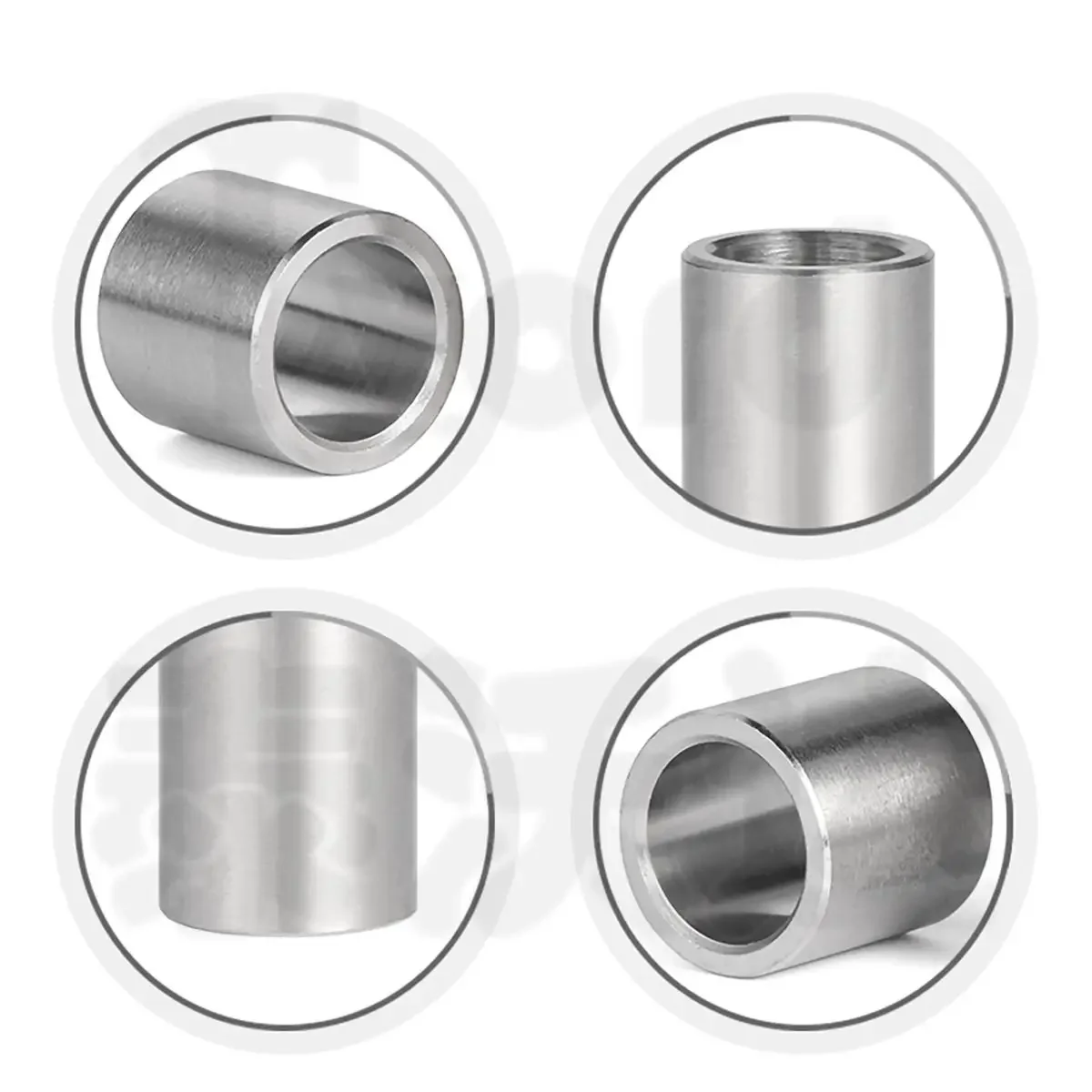 

304 Stainless Steel Bushing Washer Gasket M15 M16 M17 M18 M20 Unthreaded Round Hollow Standoff Spacer Sleeve OD 17-30mm