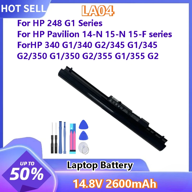 

LA04 Laptop Battery For HP 248 340 345 350 355 G1 G2 15-F G14 HSTNN-YB5M Brand New High Quality 14.8V 2600mAh