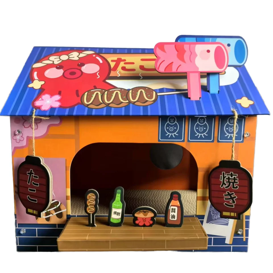 

2025 New Design Reversible Corrugated Paper Cat Scratch Board Modern Style Juguetes Para Gatos Factory Hot Sale Packaged Carton