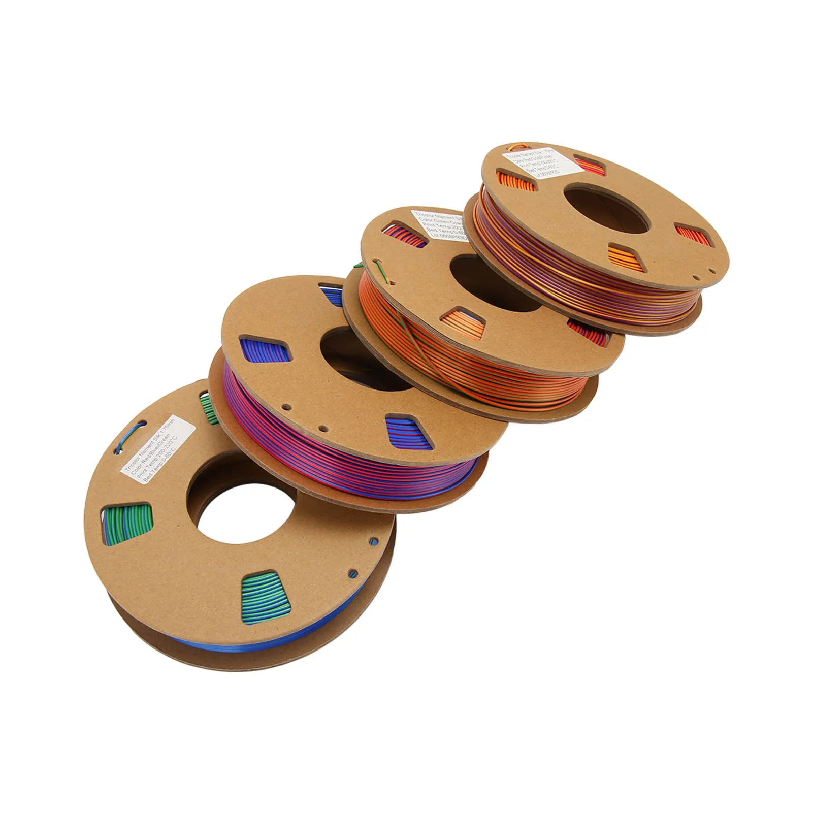 

4PCS 3D Printer Filament Smoothing 3D Printer PLA Filament 200 To 220 Celsius Triple Colors High Accuracy for Art Projects
