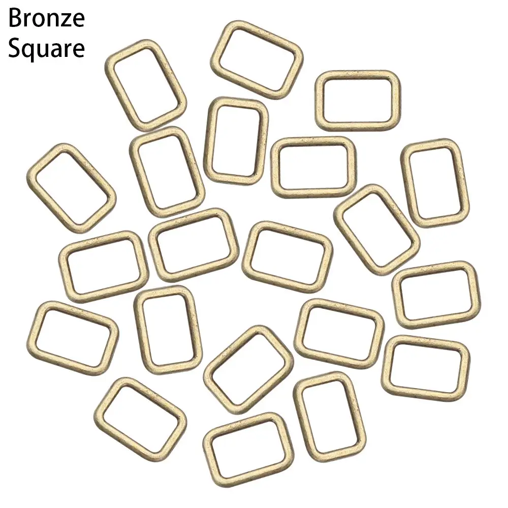 20pcs 4mm Tri-glide Mini Ultra-small Diy Dolls Bag Luggage Hardware  Bag Buckle Square/Triangle Buttons
