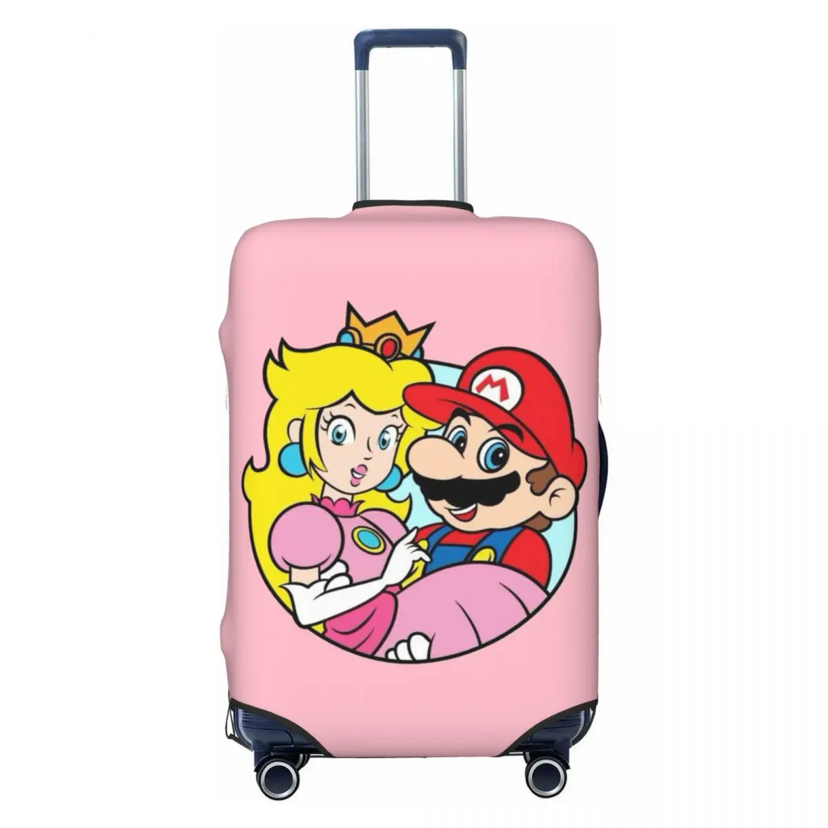 

Custom M-Marioeds Princess Peach Luggage Cover Elastic Travel Suitcase Protective Covers Suit For 18-32 inch