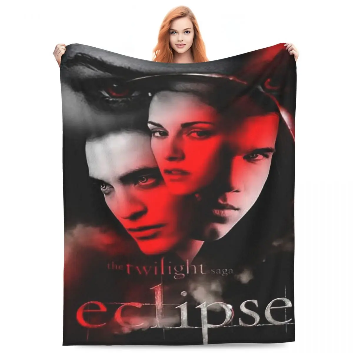 The Twilight Saga Edward Cullen Blankets Fleece Sofa Throw Blanket Warm for Home Bedroom Office Throws Bedspread Quilt