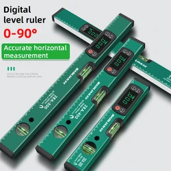 30/40/50/60cm Digital Protractor Angle Finder Inclinometer Magnets Level Angle Slope Electronic Level Ruler with LED Display