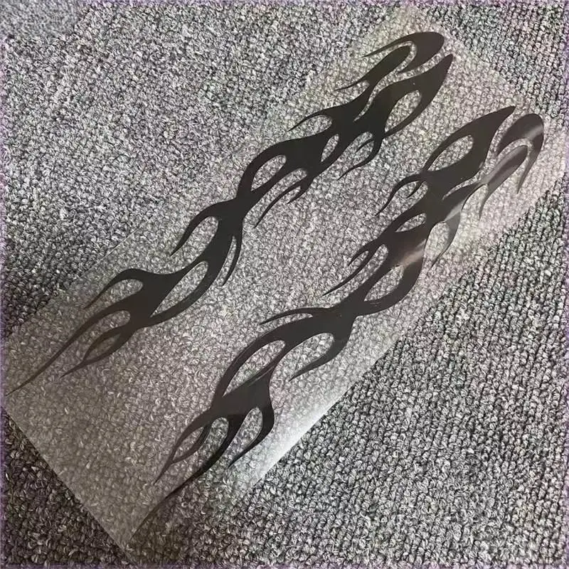 1 Paar Flammenstreifen Autoaufkleber für Karosserie, Stoßstange, Fenster, Motorrad, Laptop, Wände, Vinylfolie, Aufkleber, Auto-Tuning-Zubehör – Detail 5