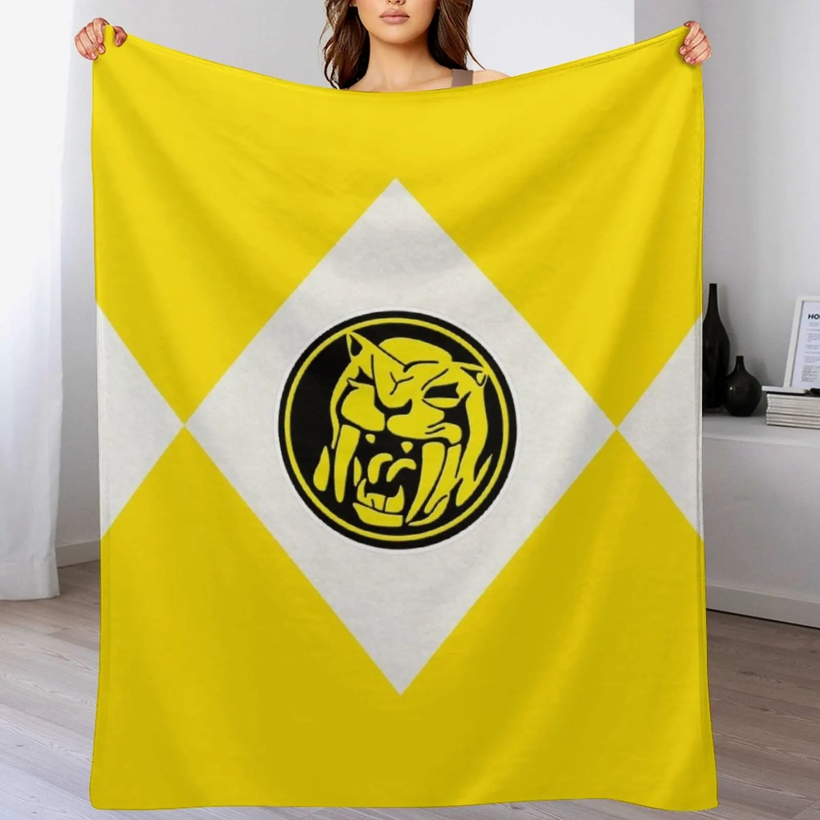 Saber-Toothed Tiger Dinozord Throw Blanket