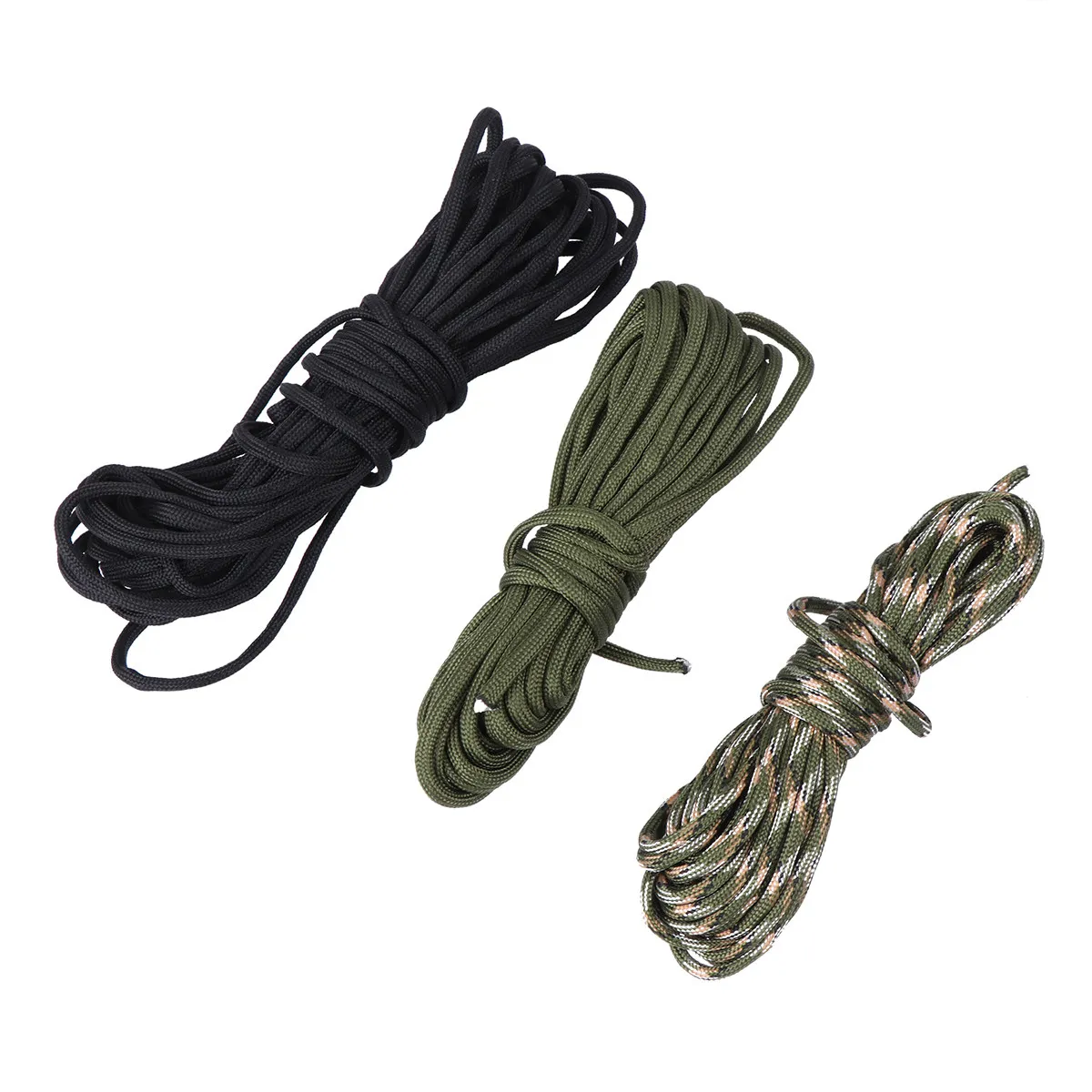 3Pcs 8 Meter 5Mm Diameter High Toughness Braided Nylon Rope Multi Purpose DIY Weaving Rope for Bracelet Crafting Camping Outdoor