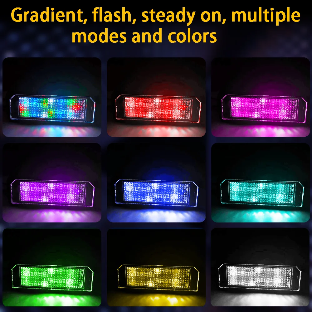 For VW Golf License Plate Light 2pcs Colorful License Number Plate Light For VW Golf 4 5 6 7 Passat B6 CC Eos Polo Skoda Seat