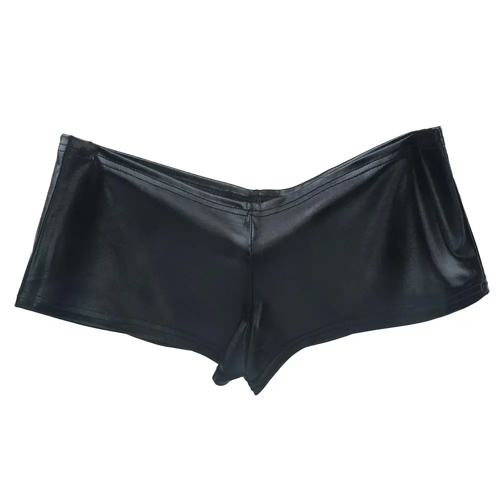Top Selling New Intimates & Sleep Fashion Briefs Dancing PVC Leather Look for Women Thongs Boxer Panties Underwear