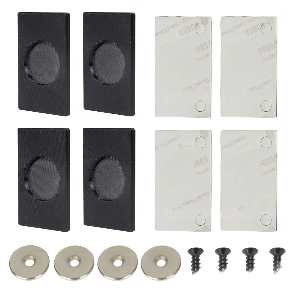 

4pc Powerful Magnetic Licence Plate Holder Universal Licence Plate Frame For Car/Motorhome/Trailers Guide Wheel Mounting Bracket