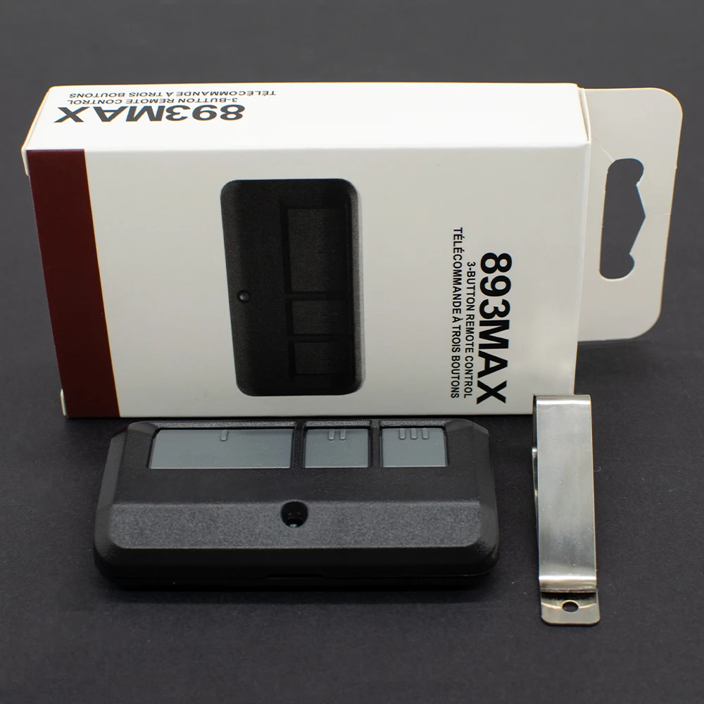 

Замена для Liftmaster Chamberlain Sears Craftsman 893MAX, пульт дистанционного управления для открывания гаражных ворот, серая кнопка, 310/315/390 МГц