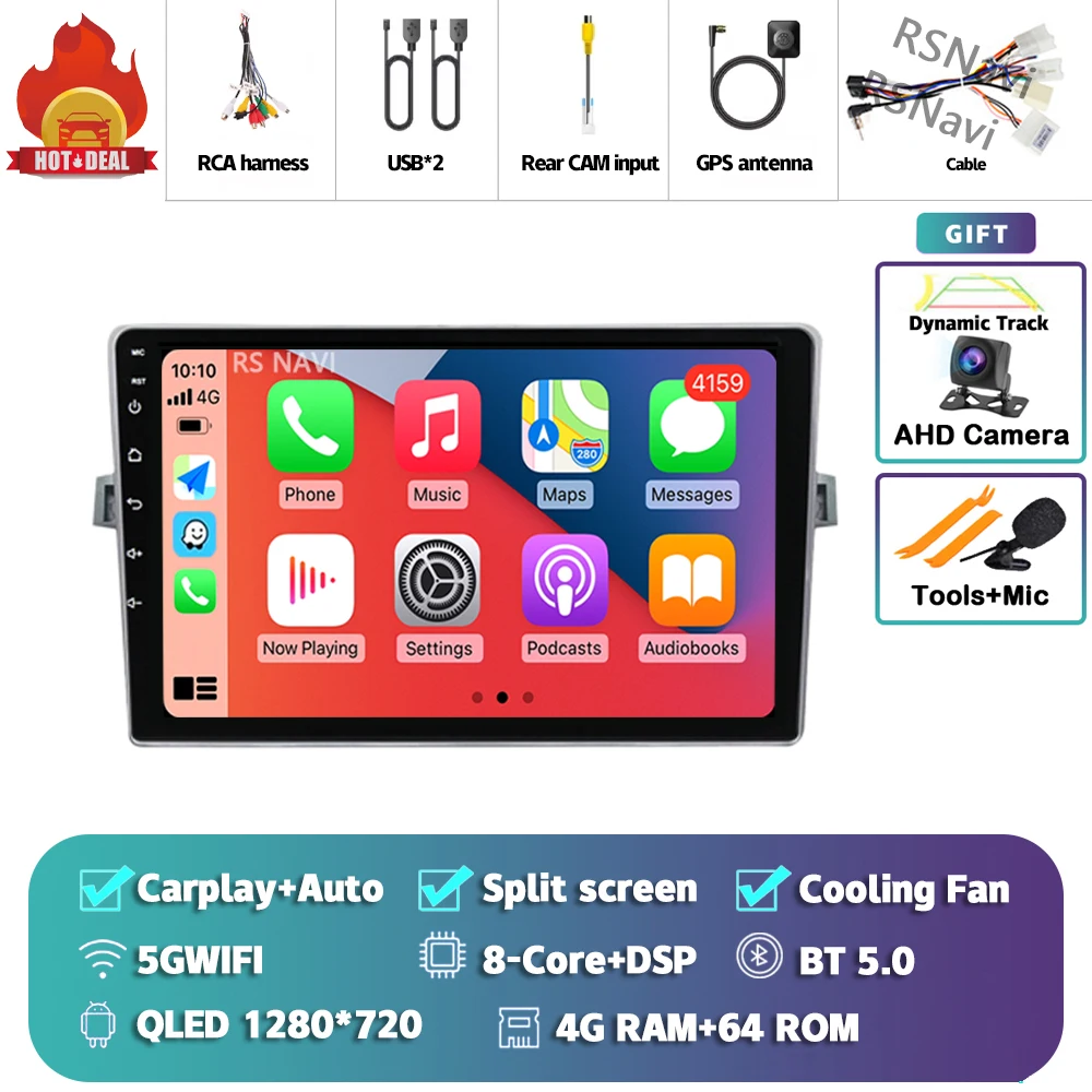 Android 15 Autoradio Navigatie Multimedia Speler Voor Toyota Verso 2010 2011 2012 2013 2014 2015 2016 Carplay Auto Stereo video
