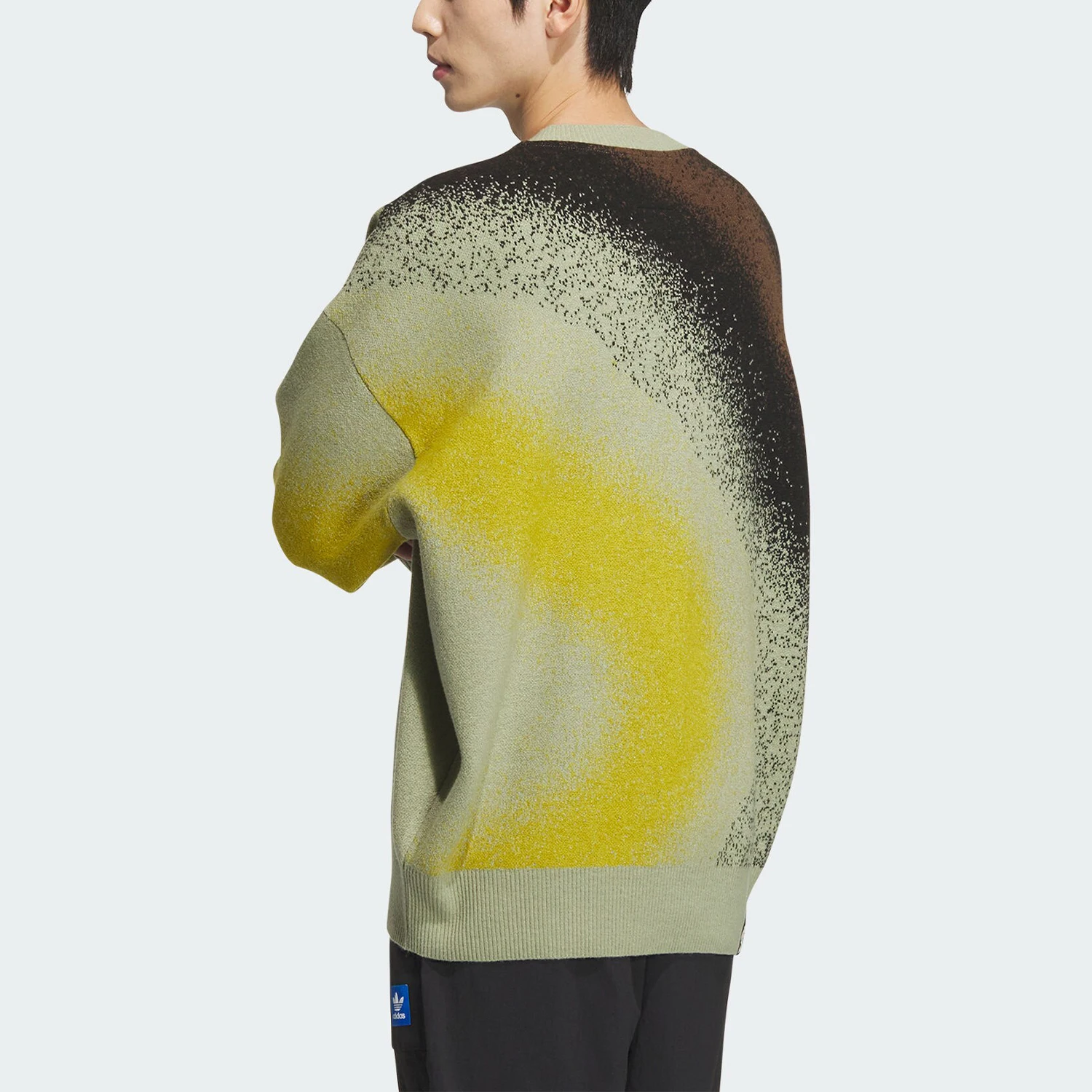 Adidas genuine clover men's and women's casual fashion knitted sports sweater JI9643