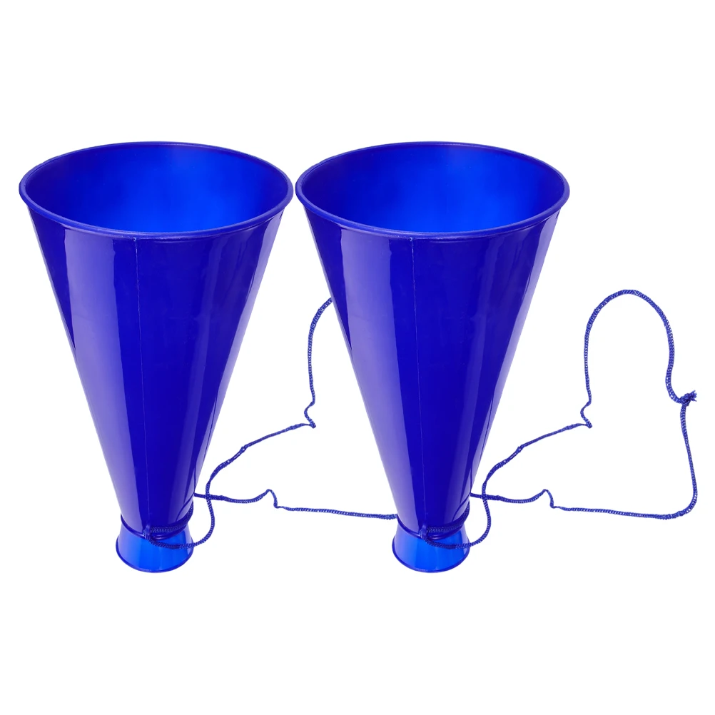 

2 pcs Cheer Megaphone Plastic Trumpet Kids Noise Makers Party Horns Sporting Event Toys Blow Bullhorn Safe Fun Accessories