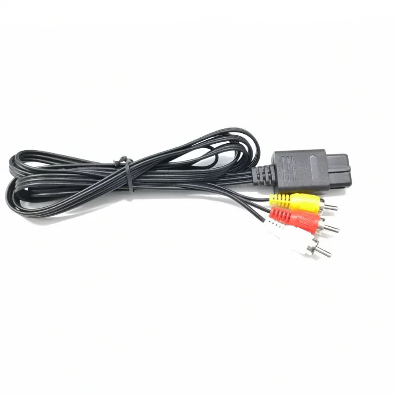 Cable de Audio y vídeo estéreo multiusos para Nintendo N64av Line, Super SNES, 1,8 m, 6 pies, RCA, AV, TV