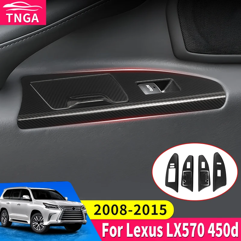 

For Toyota 2008 2009 2010 2012 2013 2014 2015 Lexus 570 LX570 Window Switch Control Panel Cover Trim Door Interior Accessories
