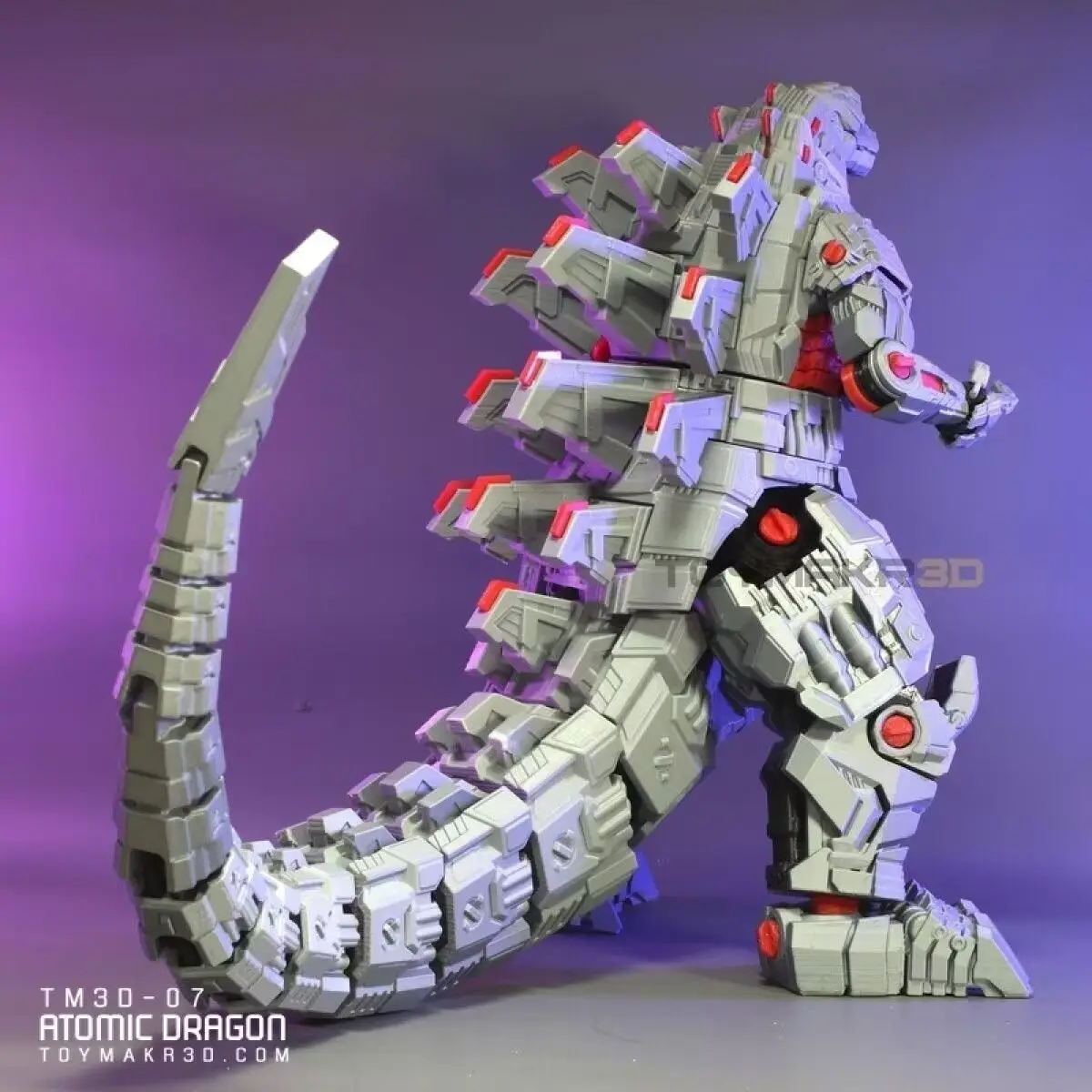 Mecha Godzilla 3D Printed Dinosaur, Full Articulated Joints Model Toy - view 4