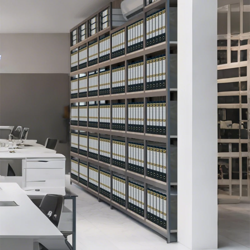 

Деревянный офисный шкаф для документов на заказ с открытыми полками