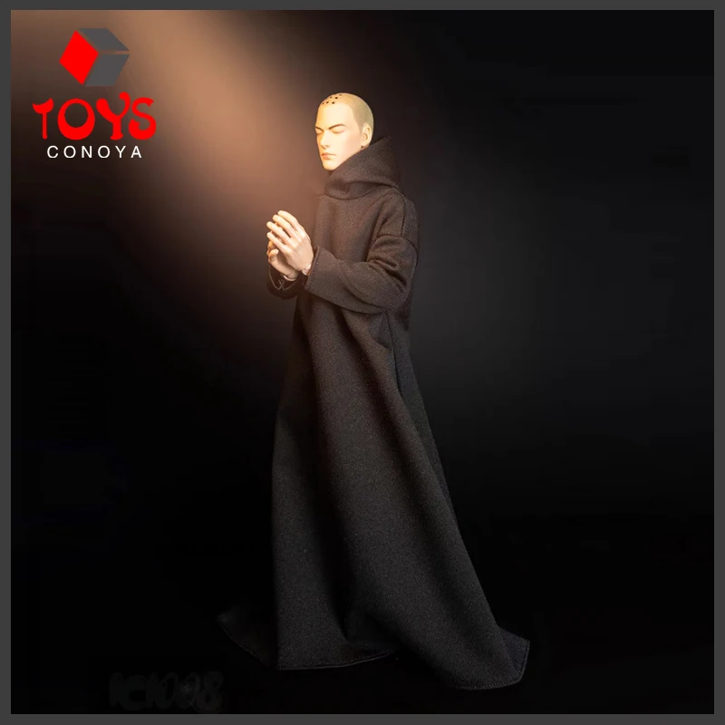 

ICE TOYS IC1008 1/6 Scale Male Black Robe Wizarding Cloak Mage's Robe Cosplay Clothes Model Fit 12'' Soldier Action Figure Body