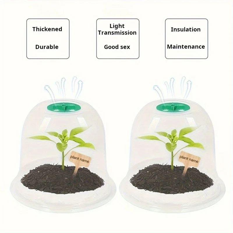 

10/20Pcs Insect Bird Deterrent Plant Cover Reusable Plastic Dome for Garden Vegetables Frost Protection Insect Bird Deterrent