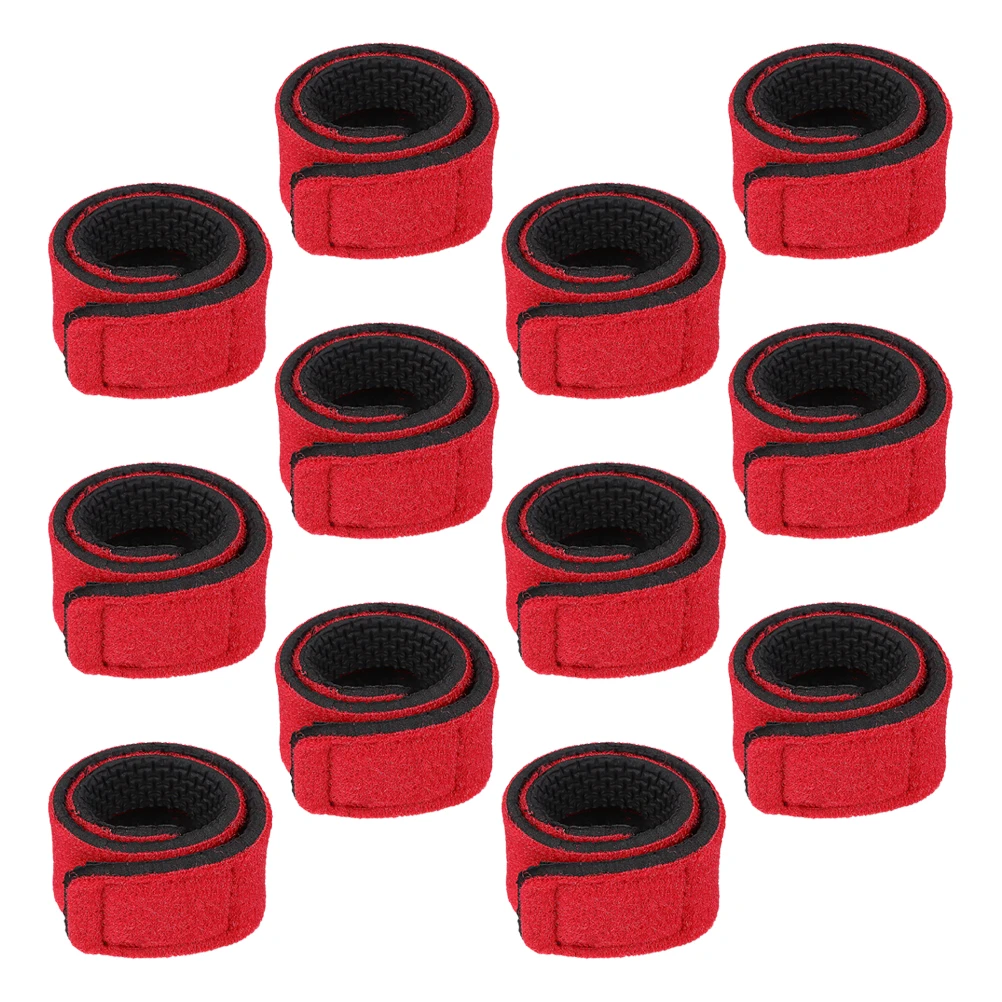 

12pcs Fishing Lure Wrap Pole Fishing Rod Bungee Cord Bands Gear Storage Organizer Bungee Cord Holder Protective Cover