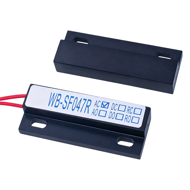 WB-SF047R High Voltage Magnetic Contact Switch Door Contact Sensor 0-20mm Sensing Distance Max 2A Current 10Hz Frequency AC