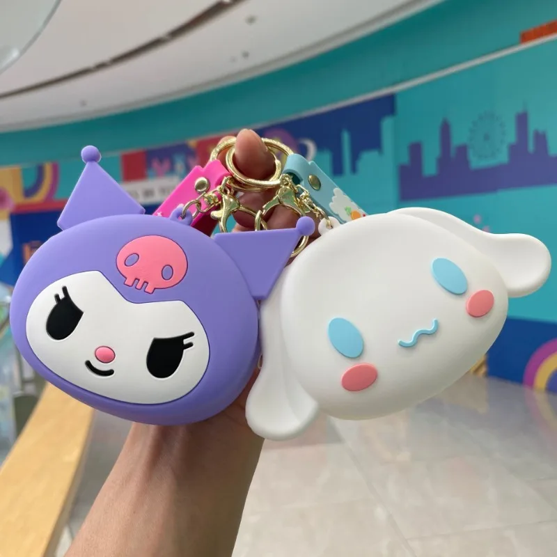 Śliczny Kulomi mały portfel brelok Yugui torba dla psa wisiorek prezent anime hello kitty makijaż Chiikawa