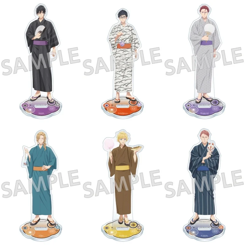 The Other World's Books Depend on the Bean Counter Anime IseShachi Acrylic Stand Model Figure Cosplay Plate Keychain BL Gift