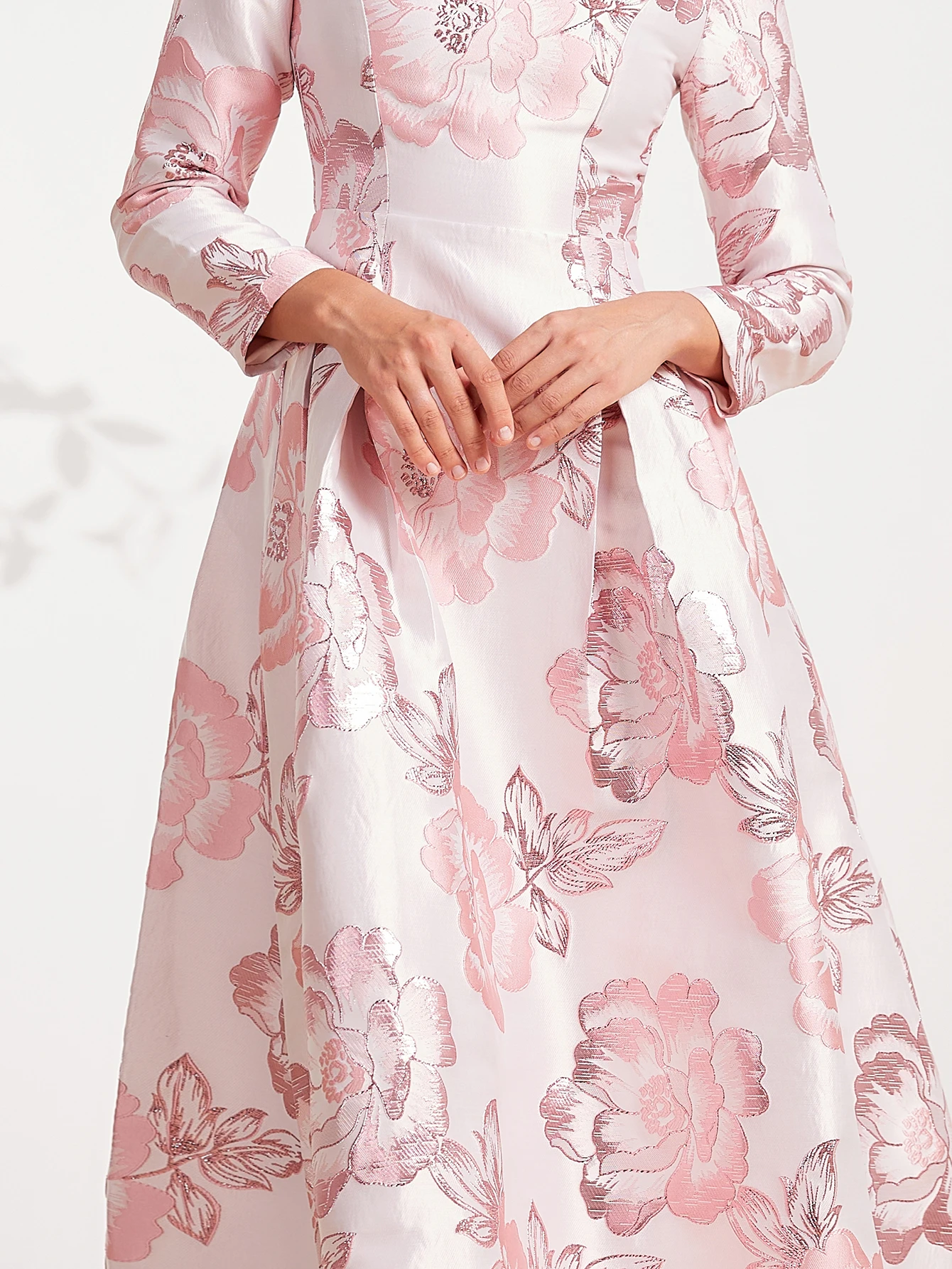 Robe Jacquard florale longue pour femme, robe de Rhélégante, robe de soirée Maxi, vêtements décontractés, robe éducative, mode bohème, luxe, nouveau