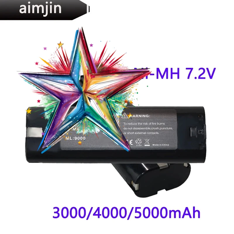 2026 7.2V 3000/4000/5000mAh بطارية الطاقة لماكيتا 7033 7002 7000 632003-2 191679-9 192532-2 أداة الحفر اللاسلكي #1