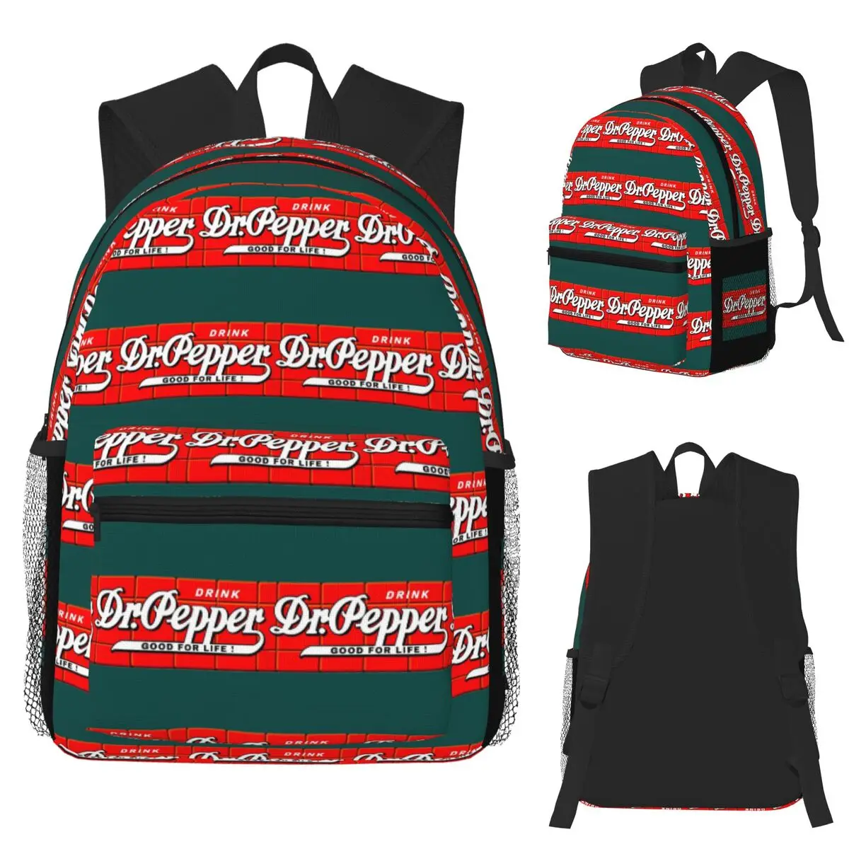 Dr Pepper Good For Life – Rucksack für Studenten, Schultasche, Wanderrucksack, Tagesrucksack für Herren und Damen, Schultertasche.
