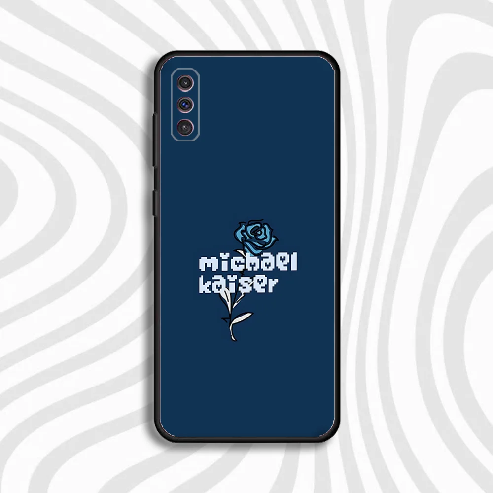 Funda de teléfono Michael Kaiser Anime para Samsung S 25,24,23,22,30,21,10,9,Ultra,Plus,Lite,FE,4,5 G, funda blanda negra