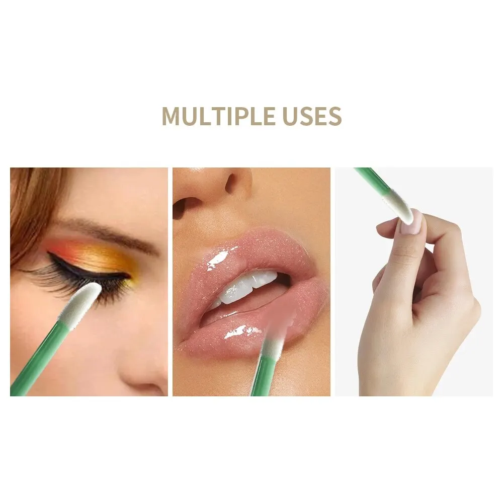 50Pcs Disposable Eyelash Eyebrow Brushes Gloss Swabs Lash Brush Eyeshadow Gloss Mascara Brushes