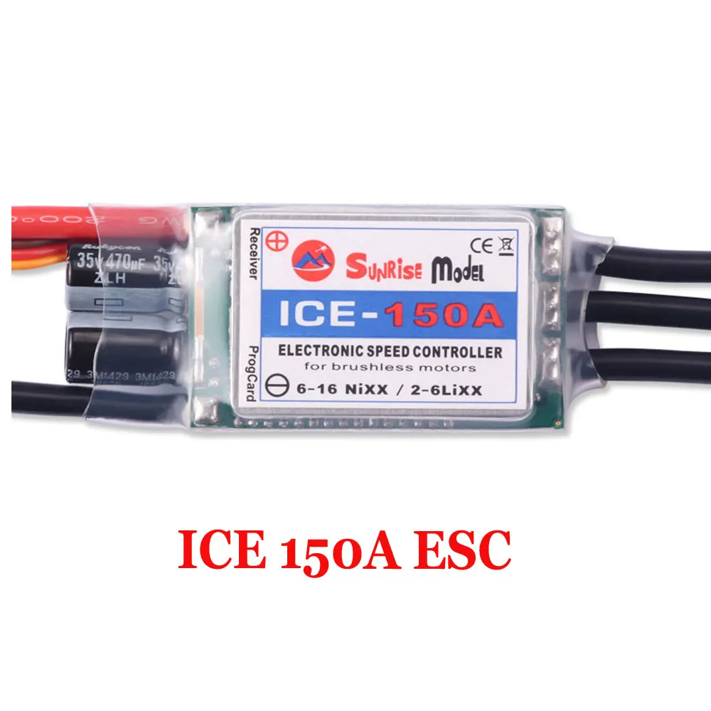 SunriseModel ICE 2-6S Helikopter Vliegtuig Borstelloze ESC met BEC Uitgang 18A 30A 40A 45A 60A 90A 100A 120A 150A voor RC Modellen DIY