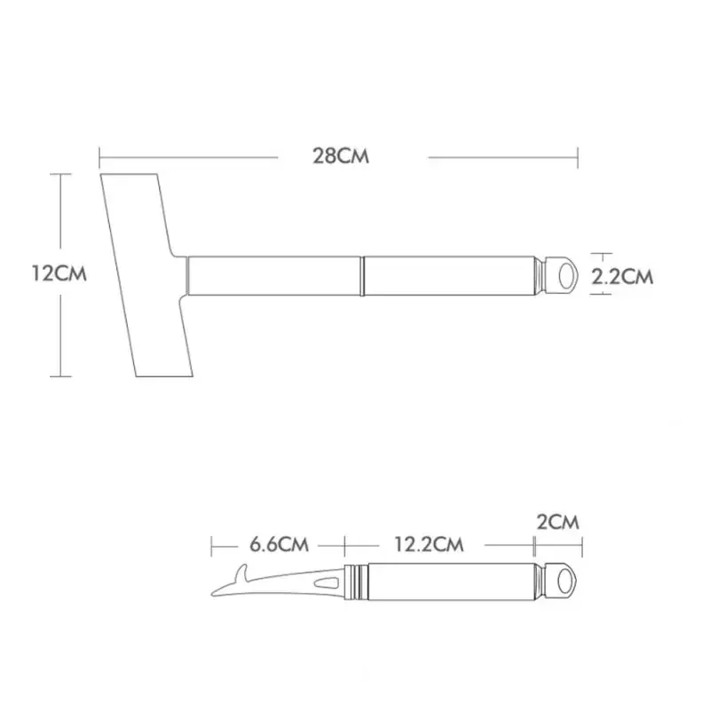 Auto Eis Schaber Windschutzscheibe Schnee Entfernung Schaufel Eis Brecher Schnee Entferner Reinigung Glas Pinsel TPU Winter Schnee Pinsel Schaufel Werkzeug – Detail 8