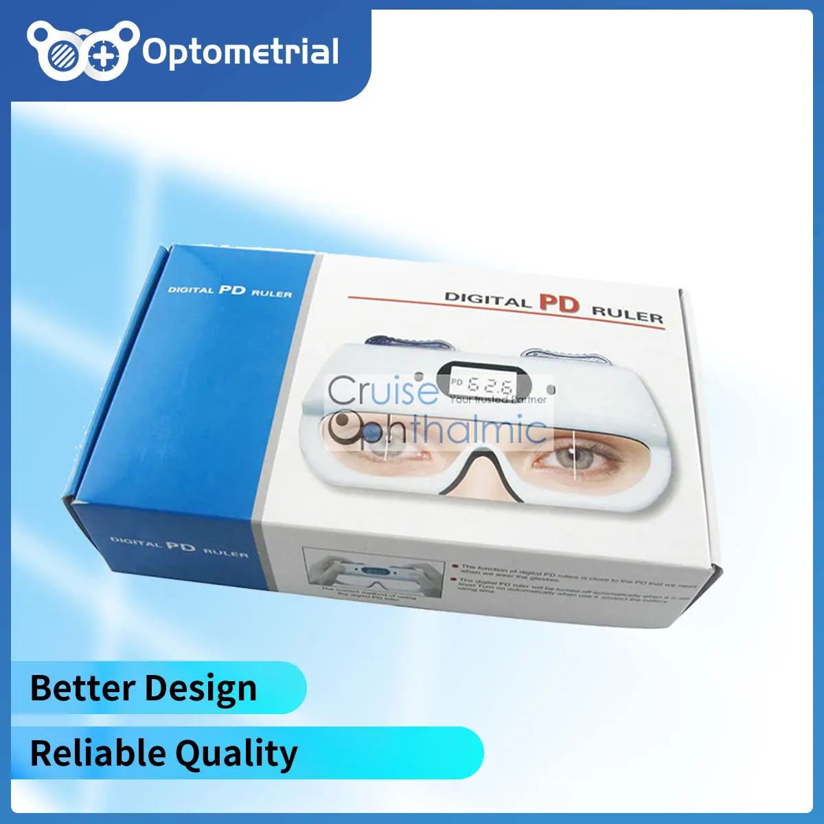 

Digital Pupil Distance Ruler 7EL Light Refractive to Cornea HE-710 PupillometerHome Use Ship From Poland & Spain
