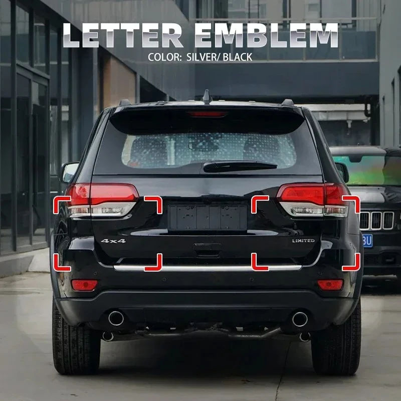 3D Metal 4X4 Limited Car Styling Tailgate Emblem Rear Boot Trunk Badge Sticker For Jeep Compass Wrangler Renegade Grand Cherokee