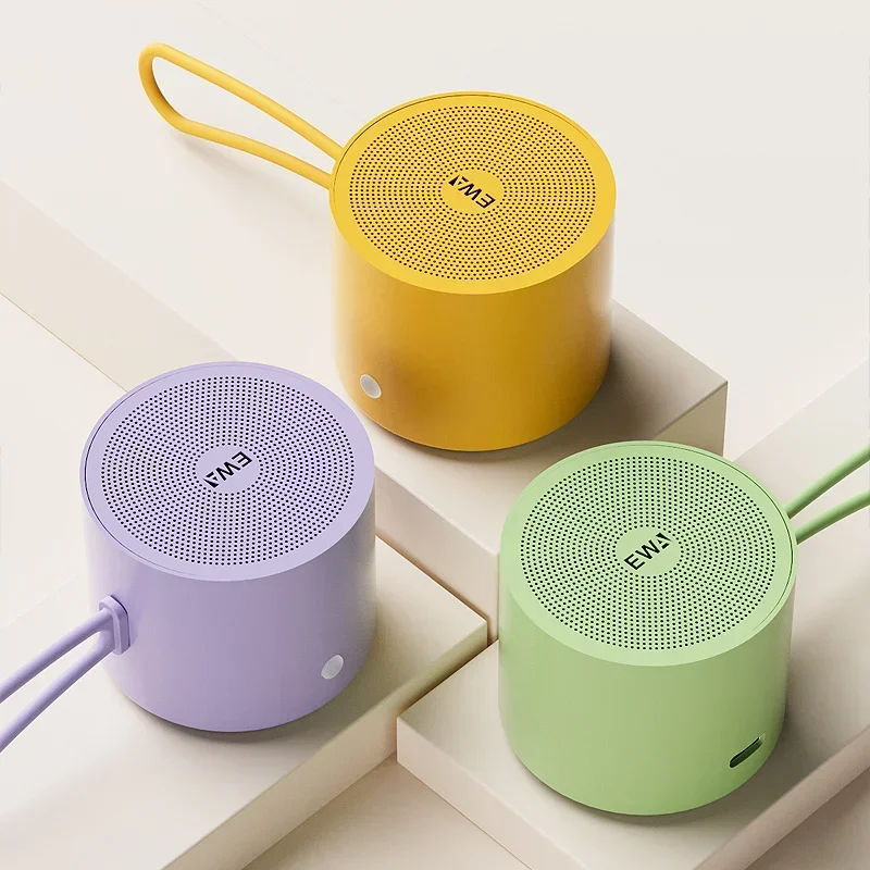 EWA A127 Metal Bluetooth Speaker Small Portable Steel Gun Heavy Metal Wireless Subwoofer Outdoor Mini USB Bluetooth Speaker view 6