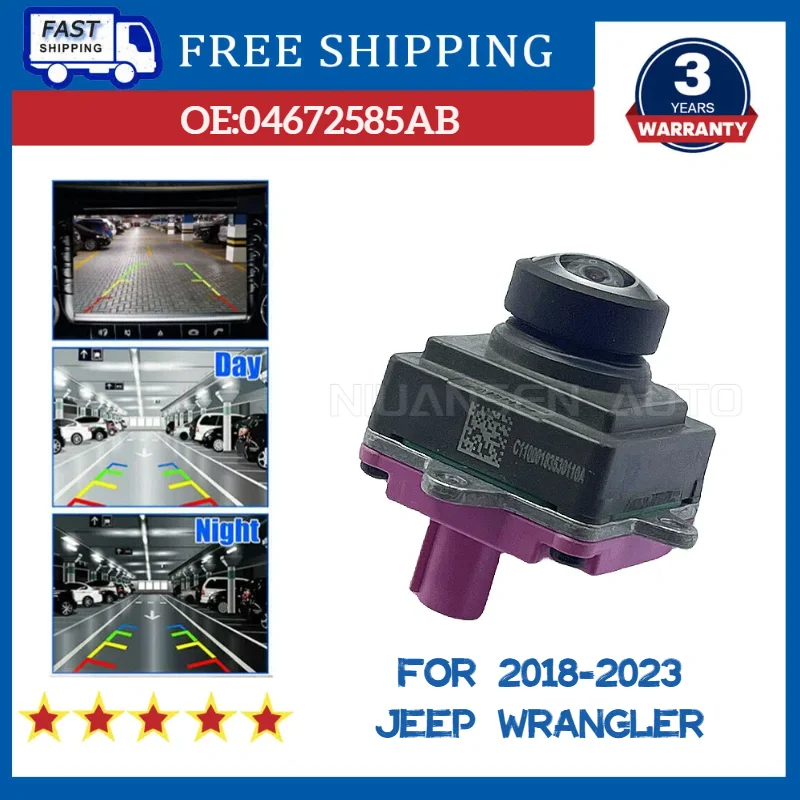 04672585AB 04672585AA 4672585AB Rear View Backup Parking Assist Camera fit for Jeep Wrangler 2018 2019 2020 2021 2022 2023