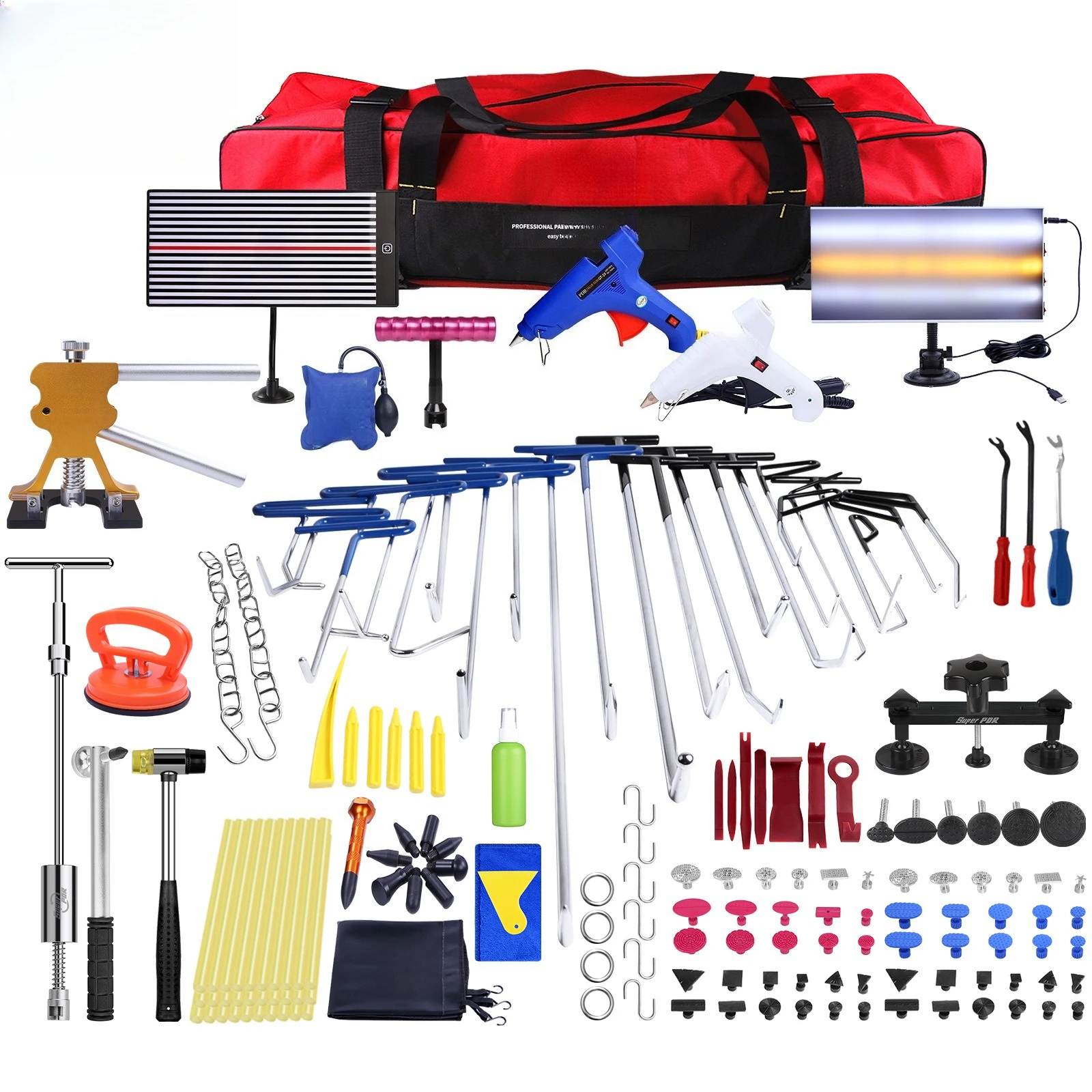 

Набор для удаления вмятин с автомобиля без покраски (PDR) для трансграничной торговли, инструмент для ремонта вмятин от града, инструмент для ремонта автомобилей