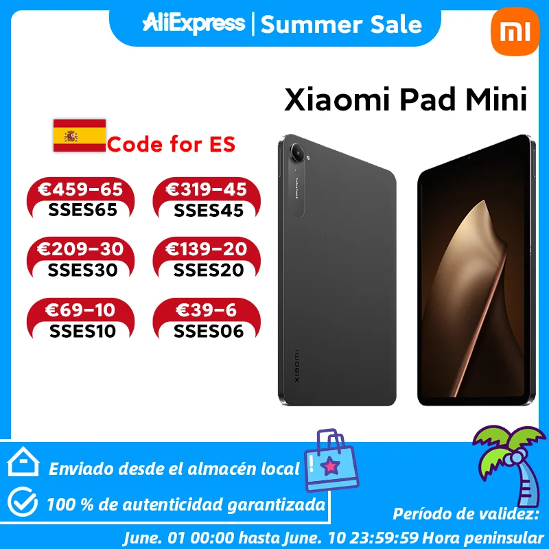 Versión global Xiaomi Pad Mini Tablet Procesador MediaTek Dimensity 9400+ Panta…