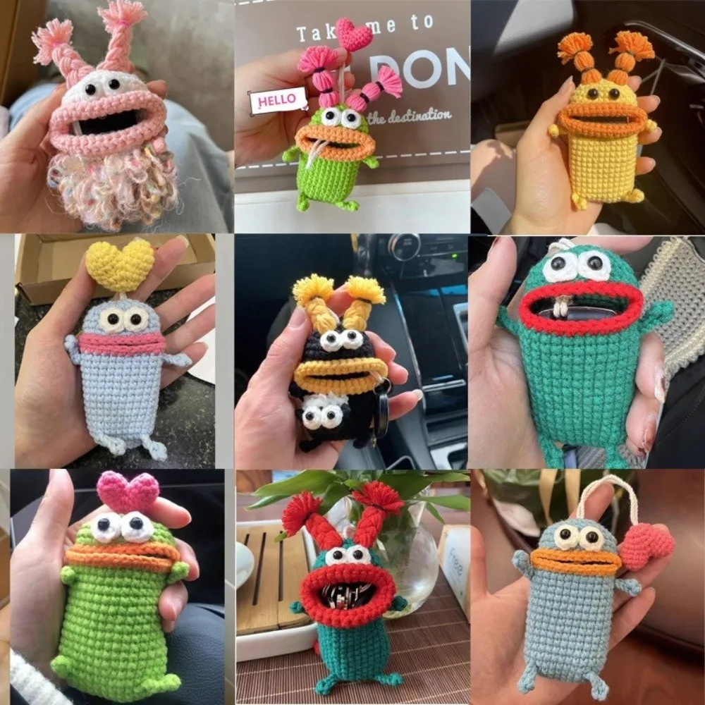 Schlüsselschutz Handgestricktes Schlüsseletui Lustiger Ausziehbarer Schlüsselüberzug Fertiges Produkt Handgefertigter Schlüsselhalter Geschenkidee