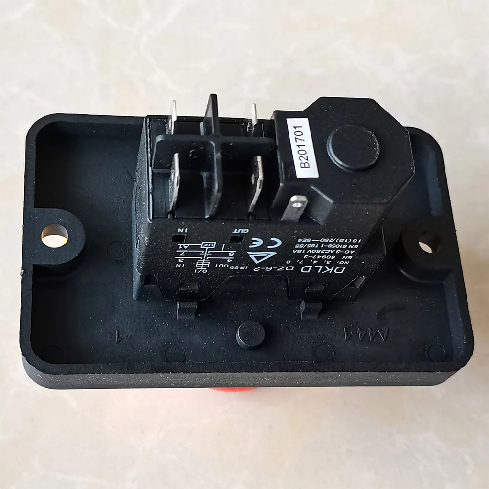 Imagem -05 - Interruptor de Botão Impermeável da Parada da Emergência Dz62 ca 250v 15a Pinos en 609473 en 610581